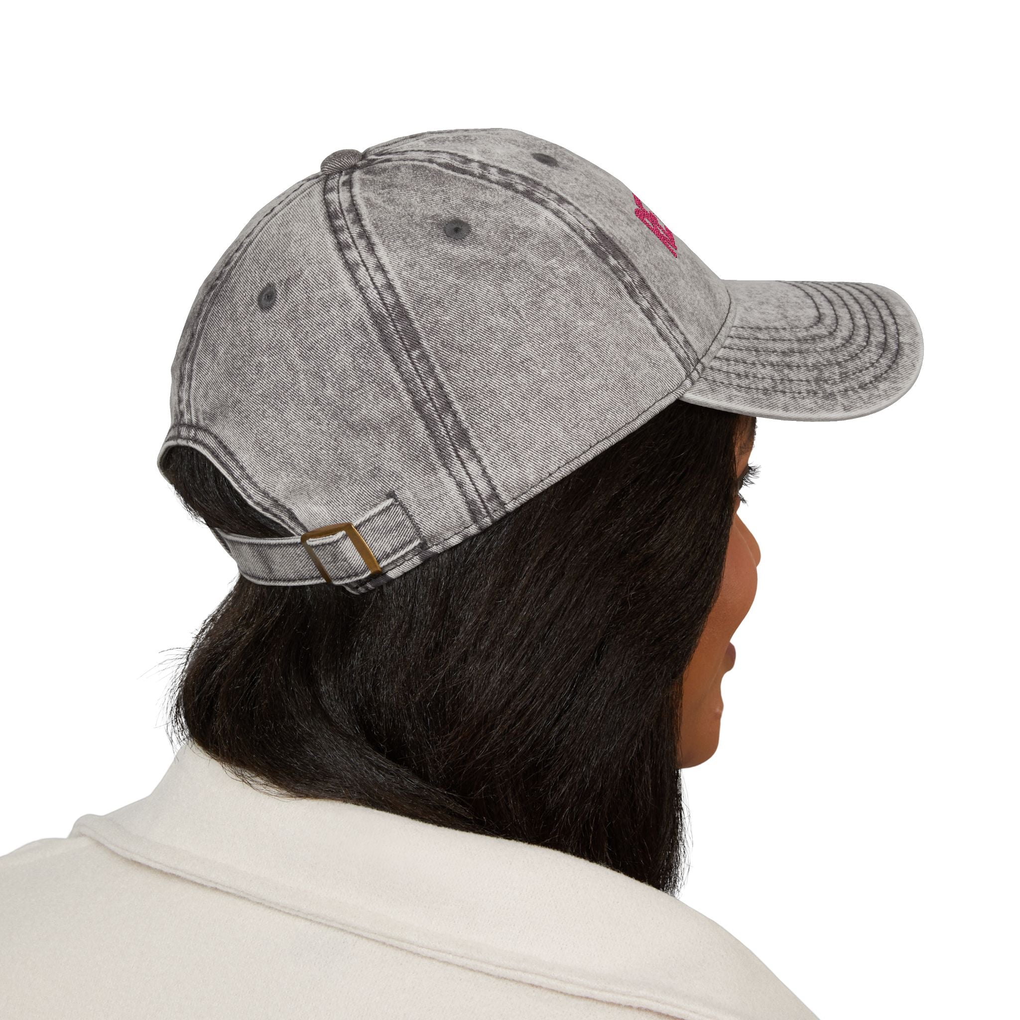 Copy of Embroidered Vintage Cap — 'use tags' Text Embroidery