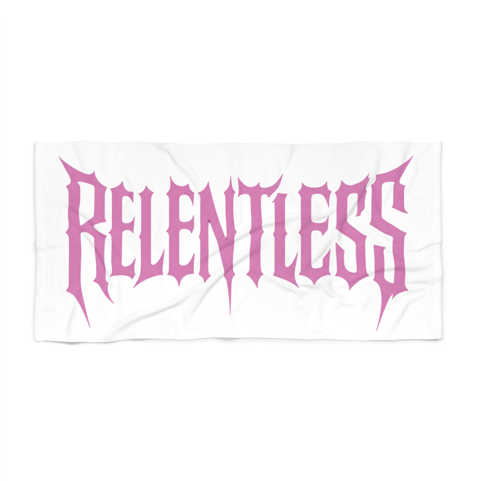 Copy of Relentless Beach Towel — Bold Gothic Typography Beach & Pool Towel